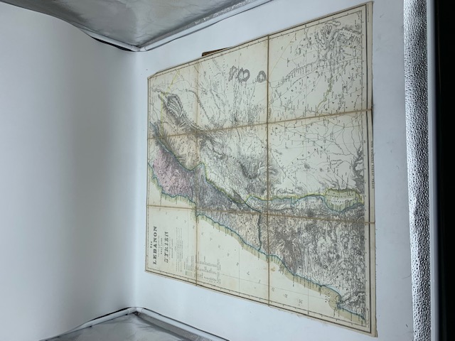 The Lebanon from Van de Velde's Map of the Holy Land. Syrien aus Van de Velde's Karte des Heiligen Landes